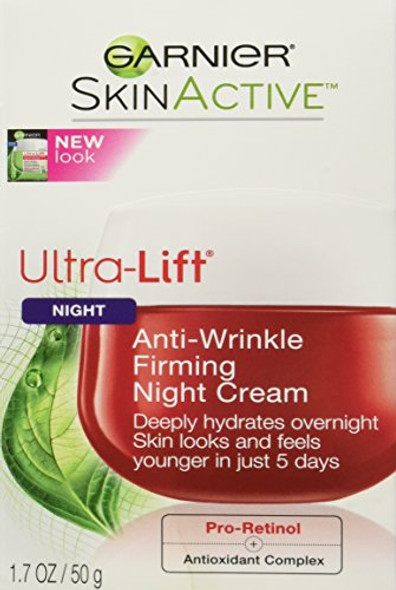 Garnier Skinactive Ultra-Lift Anti-Wrinkle Firming Night Cream 1.7 Oz.