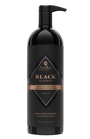 Jack Black Black Reserve Body & Hair Cleanser with Cardamom & Cedarwood
