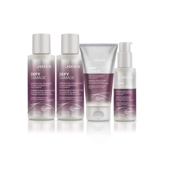 Joico Defy Damage Protective and Repairing Set | Strenghthen Bond & Preserve Color | For Fragile Hair