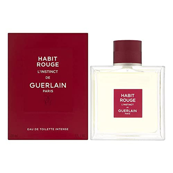 Guerlain Habit Rouge L'Instinct Edt 3.3 Oz 100 Ml