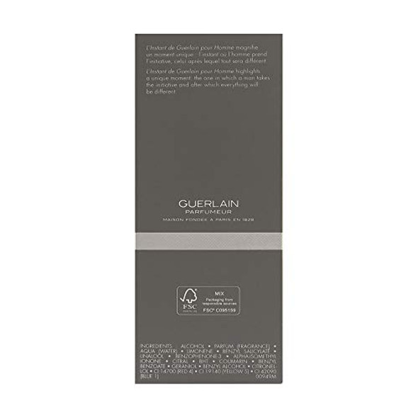 Guerlain L'Instant Pour Homme Eau De Toilette Spray 3.3 Ounce Multicolor