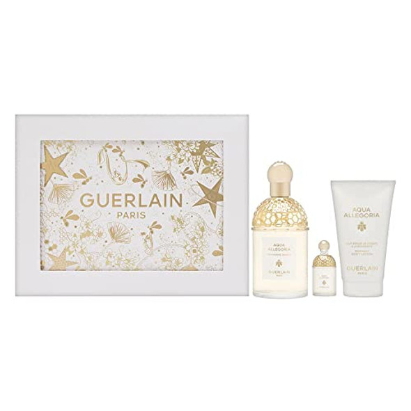 Aqua Allegoria Mandarine Basilic By Guerlain For Women 3 Piece Set Includes: 4.2 Oz Eau De Toilette Spray + 0.25 Oz Eau De Toilette + 2.5 Oz Bergamot Body Lotion