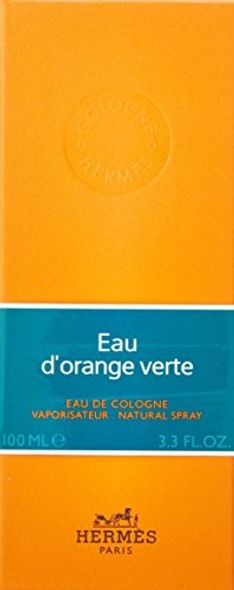 Hermes Eau D'Orange Verte Eau De Cologne Natural Spray 3.3 Oz.