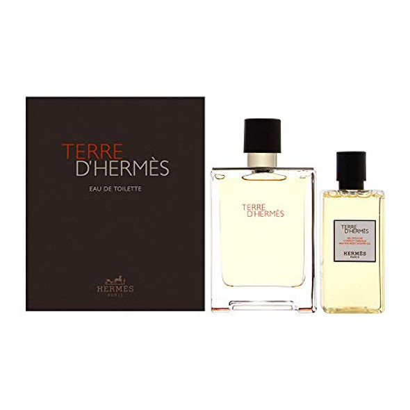 Terre D'Hermes By Hermes For Men 2 Piece Set Includes: 3.3 Oz Eau De Toilette Spray + 2.7 Oz All Over Shower Gel