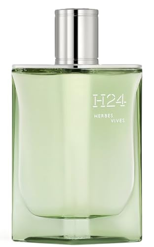 Hermès H24 Herbes Vives Eau De Parfum Rechargeable Spray for Men 3.4 Ounce