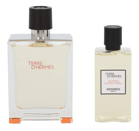 Hermes Terre D'Hermes 2-Piece Set For Men (3.4 Oz Eau De Toilette Spray + 2.7 Oz Hair & Body Shower Gel)