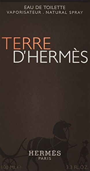 Hermes Terre D'Hermes Eau De Toilette Spray For Men 3.3 Fluid Ounce