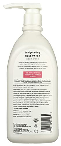 Jason Invigorating Glycerine And Rosewater Body Wash No Parabens 30 Ounce (Pack Of 3)