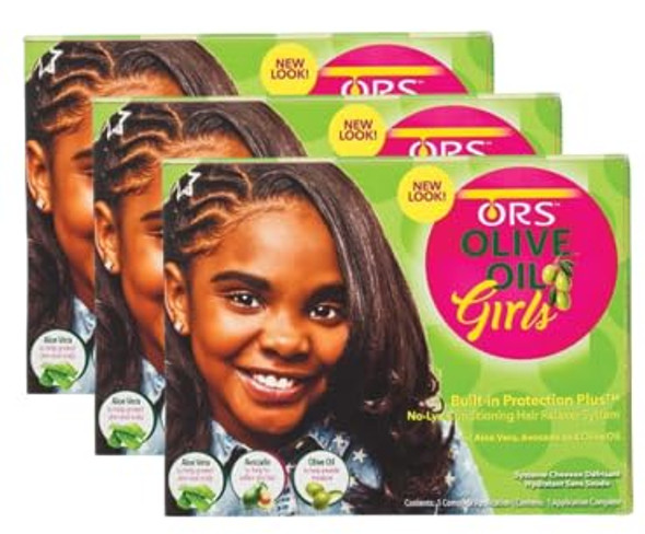 Ors Olive Oil Girls Built In Protection Plus No Lye Conditioning Hair Relaxer System (Pack Of 2) Ors Olive Oil Girls Built In Protection Plus No Lye Conditioning Hair Relaxer System (Pack Of 2)
