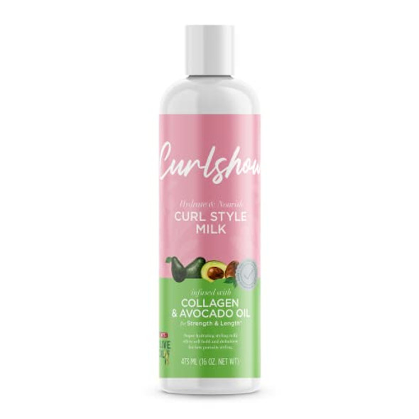 Ors Olive Oil Curlshow Curl Style Creator Milk Infused With Collagen & Avocado Hair Styling Mousse For Curl Creation - 2 Count Bundle