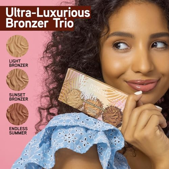 Physicians Formula Murumuru Butter Bronzer Face Makeup Palette Set Includes Nourishing Butter Bronzer Highlighter Blush Dermatologist Tested Vegan & Cruelty- - Endless Summer Powder