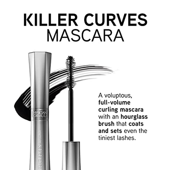 Physicians Formula Killer Curves Curling Mascara Black Full-Volume Lash-Lifting Dermatologist Approved Clinically Tested Ophthalmologist Approved Cruelty Vegan Physicians Formula Killer Curves Curling Mascara Black Full-Volume Lash-Lifting Dermatologist Approved Clinically Tested Ophthalmologist Approved Cruelty Vegan