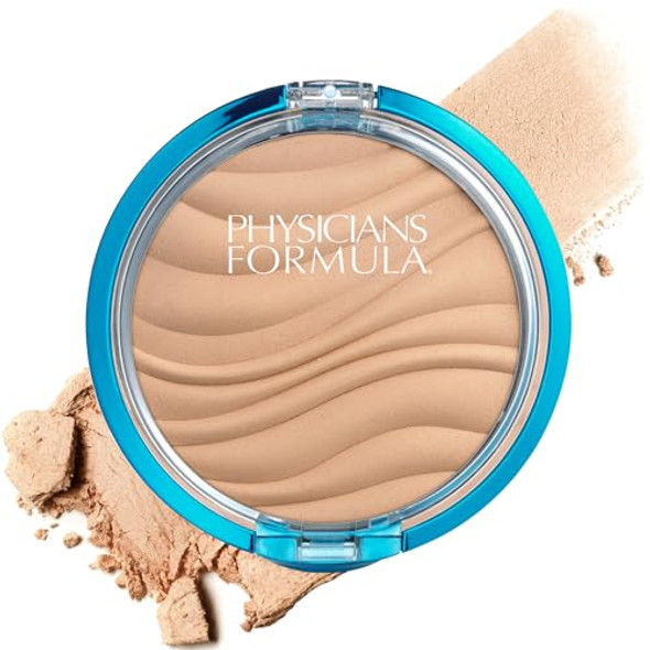 Physicians Formula Mineral Wear Talc- Mineral Airbrushing Pressed Powder Translucent & Beige Dermatologist Tested