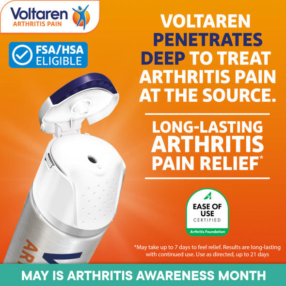 Voltaren Arthritis Pain Gel for Powerful Topical Arthritis Pain Relief with Diclofenac - NEW Easy Open Cap - 150 g