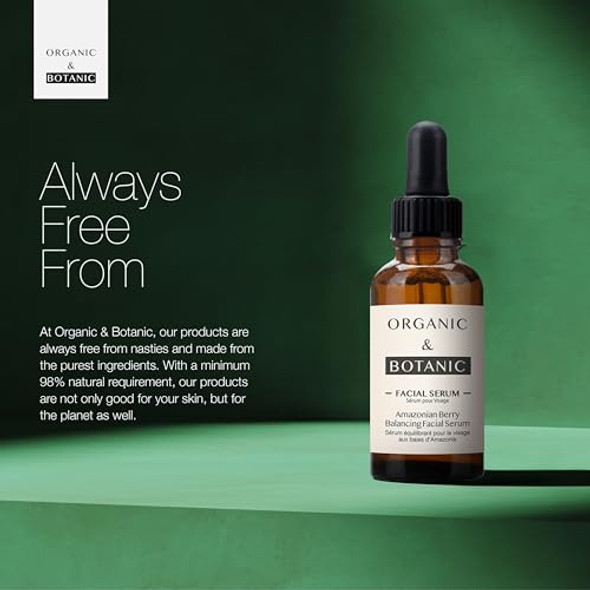 Dr Botanicals Organic & Botanic ian Berry Balancing Facial Serum 30Ml. Instant Hydration Premium Vegan Skincare For All Skin Types. Made In The Uk.