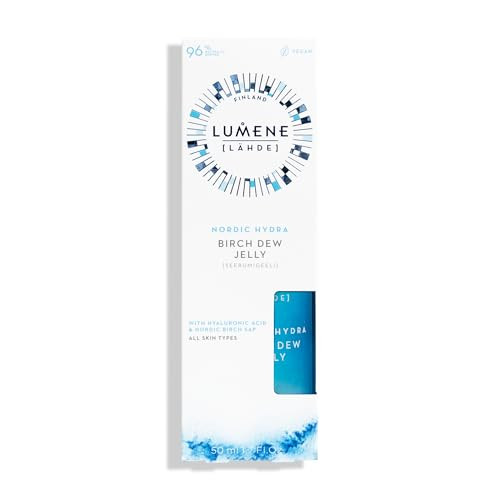 Lumene Nordic Hydra [Lhde] Birch Dew Jelly - Dual Hydrating Serum Face Moisturizer With Hyaluronic Acid And Nordic Birch Sap - Faily Face Serum For Dry Skin And All Skin Types (1.7 Fl Oz)