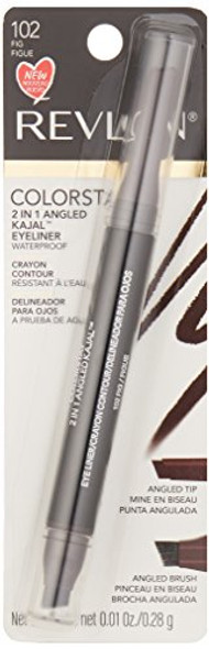 Revlon Colorstay 2-In-1 Angled Kajal Eyeliner Waterproof Eye Makeup With Smudge Brush For y Eyes Fig (102) 0.01 Oz Revlon Colorstay 2-In-1 Angled Kajal Eyeliner Waterproof Eye Makeup With Smudge Brush For y Eyes Fig (102) 0.01 Oz