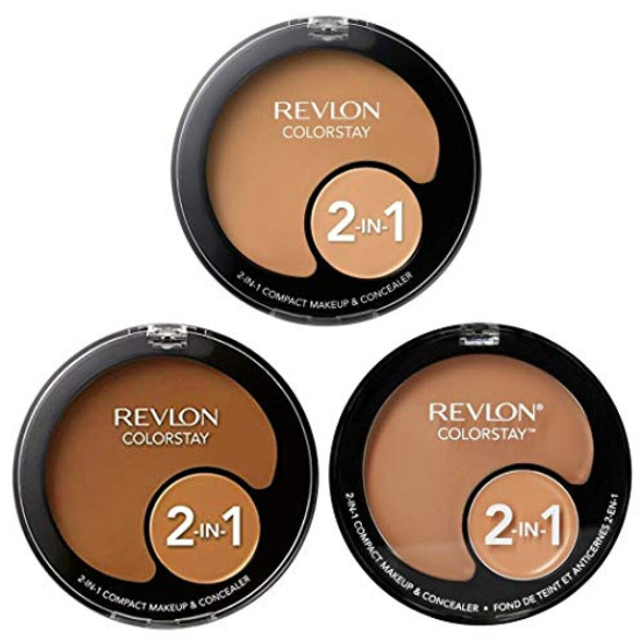 Revlon Colorstay 2-In-1 Compact Makeup & Concealer Warm Golden