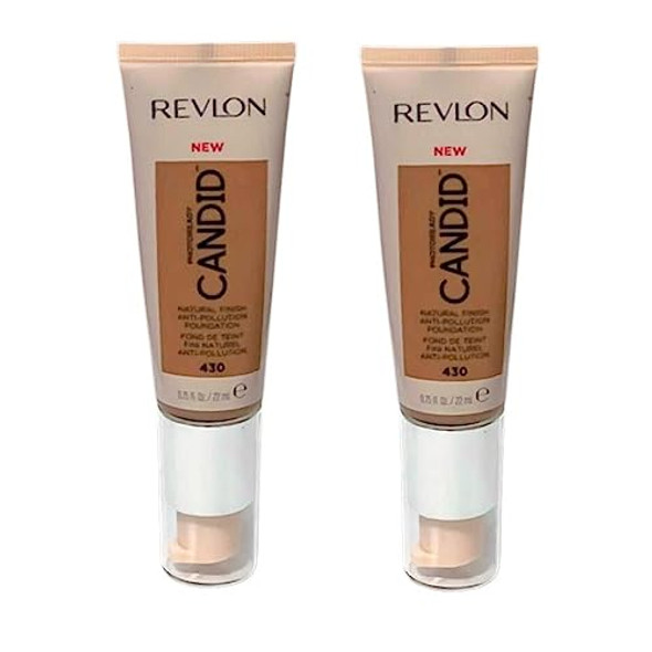 Revlon Pack Of 2 Photoready Candid Natural Finish Foundation Honey Beige 430
