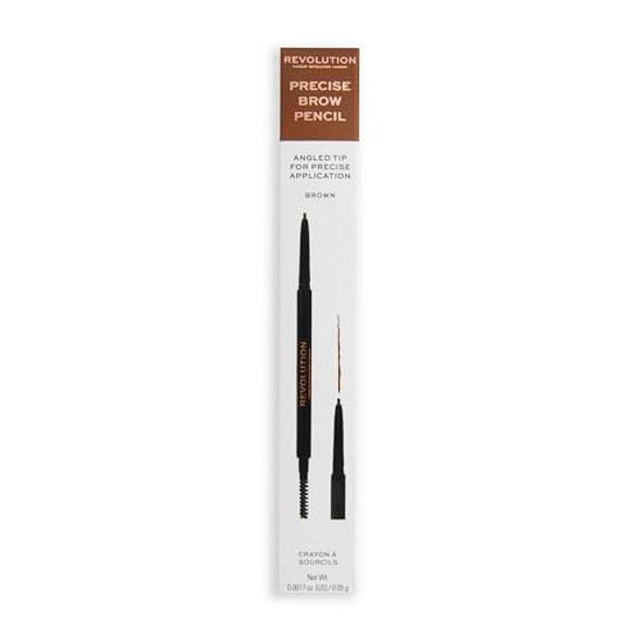 Revolution Beauty London Revolution Beauty Precise Brow Pencil Double Ended Ultra-Fine Pencil Tool Includes Spoolie Brush Dark Brown 0.001 Oz Revolution Beauty London Revolution Beauty Precise Brow Pencil Double Ended Ultra-Fine Pencil Tool Includes Spoolie Brush Dark Brown 0.001 Oz