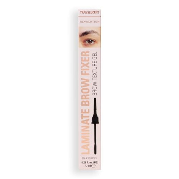 Revolution Beauty London Revolution Laminate Brow Gel Fixer Eyebrow Lamination Shapes Sculpts & Sets For Strong Hold With Hyaluronic Acid & Peptides Vegan & Cruelty- Clear 0.23 Oz Revolution Beauty London Revolution Laminate Brow Gel Fixer Eyebrow Lamination Shapes Sculpts & Sets For Strong Hold With Hyaluronic Acid & Peptides Vegan & Cruelty- Clear 0.23 Oz