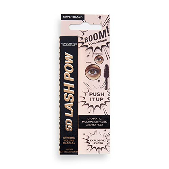 Revolution Beauty London Revolution Beauty 5D Lash Pow Mascara Lengthening & Volumizing Effect Thickening Black Formula Vegan & Cruelty 0.41 Fl. Oz Revolution Beauty London Revolution Beauty 5D Lash Pow Mascara Lengthening & Volumizing Effect Thickening Black Formula Vegan & Cruelty 0.41 Fl. Oz