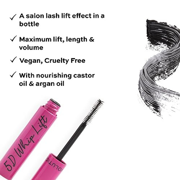 Revolution Beauty London Revolution Beauty 5D Whip Lift Mascara Volumizing Lengthening & Lifting Formula Long Lasting Wear & Waterproof Jet Black 0.40 Fl. Oz. Revolution Beauty London Revolution Beauty 5D Whip Lift Mascara Volumizing Lengthening & Lifting Formula Long Lasting Wear & Waterproof Jet Black 0.40 Fl. Oz.