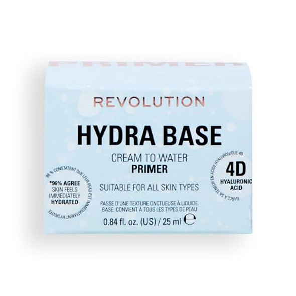 Revolution Beauty London Revolution Superbase Hydra Base Primer Hydrating Makeup Face Primer For Glowing Skin Vegan & Cruelty- 0.84 Fl Oz