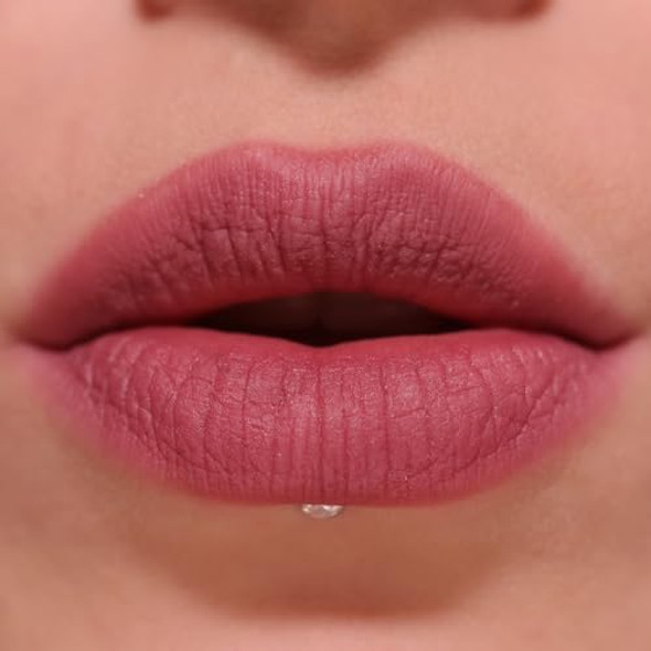 Revolution Beauty London Revolution Air Blur Matte Liquid Lipstick Long-Lasting Lip Color Face Makeup Vegan & Cruelty- Black Cherry Cool-Toned Mauve 0.11 Fl Oz