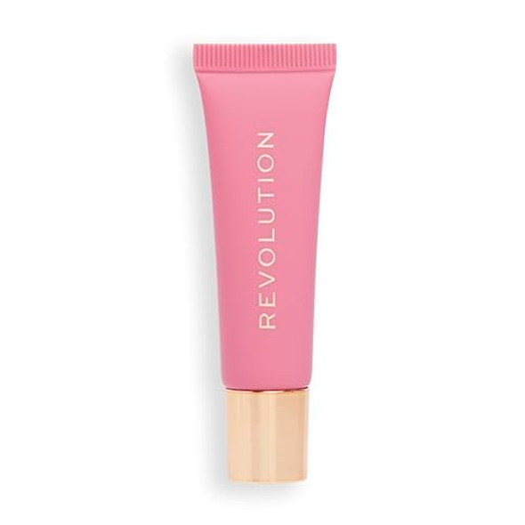 Revolution Beauty London Revolution Beauty Juicy Peptide Lip Balm Hydrating & Plumping Lip Balm With Sheer Color Infused With Vitamin E & Peptides Pink Strawberry 0.27 Fl. Oz