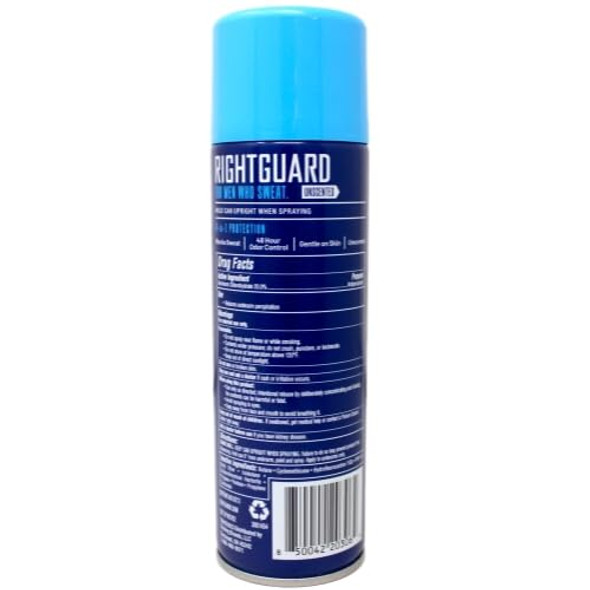 Right Guard Sport Unscented Aerosol Antiperspirant Spray 6 Oz (Pack Of 12)