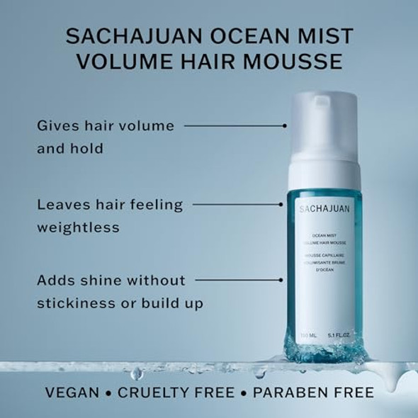Sachajuan Ocean Mist Volume Hair Mousse 150 Ml / 5.1 Oz