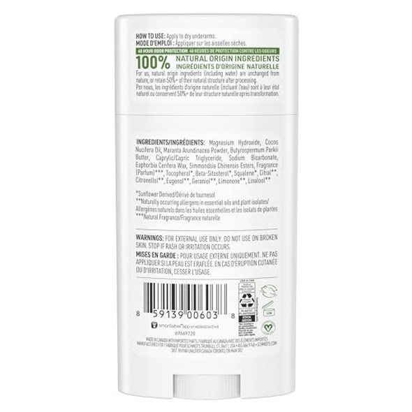 Schmidt'S Aluminum- Vegan Deodorant Bergamot & Lime 4 Count For Women And Men With 24 Hour Odor Protection Natural Ingredients Cruelty- 2.65 Oz