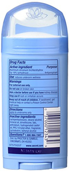 Secret Deodorant Powder Fresh Solid 2.6 Ounce Great Valu Twin Pk (76Ml) (3 Pack)
