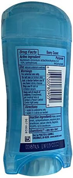 Secret Scent Anti-Perspirant Deodorant Invisible Solid Boho Berry 2.6 Oz (Pack Of 5)
