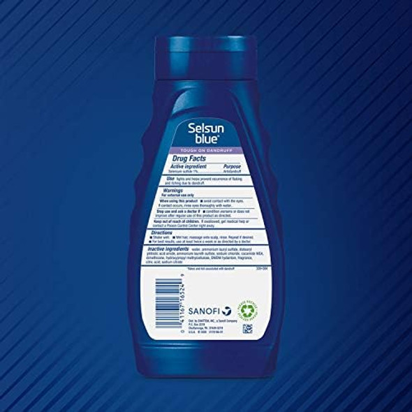 Selsun Blue 2-In-1 Anti-Dandruff Shampoo & Conditioner 11 Fl. Oz. Maximum Strength 2-In-1 Treatment Selenium Sulfide 1% (Pack Of 2)