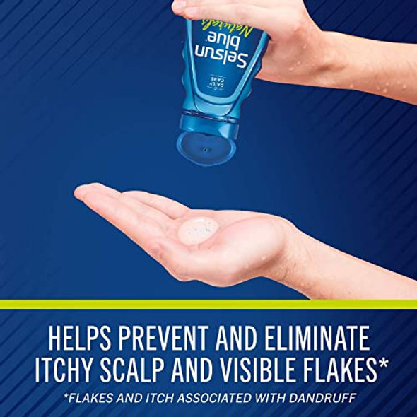 Selsun Blue Naturals Itchy Dry Scalp Anti-Dandruff Shampoo 11 Fl. Oz. Extra-Hydrating Formula Plus Vitamins B5 & E Salicylic Acid 3%