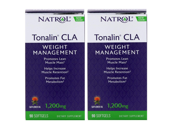 Natrol Tonalin CLA 1200mg Softgels, 90-Count (Pack of 2)