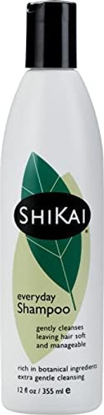 Shikai Everyday Gentle Shampoo (12 Oz) Gentle Cleansing Low Detergent Formula With Aloe Vera For Healthy Shiny Hair