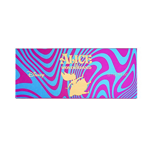 Sigma Beauty And Disney Eyeshadow Palette - Alice In Wonderland Eyeshadow Palette With 14 Hues - Matte Shimmer And Metallic Eyeshadow Finishes - Highly Pigmented Eye Makeup Palette With Mirror
