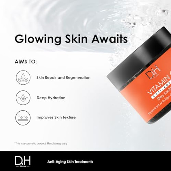 Skin Chemists Dr H Vitamin C Anti-Ageing Day Moisturiser 60Ml - Illuminate Your Day With Age-Defying Radiance - Enhance Skin Vitality Combat Signs Of Aging & Achieve A Youthful Complexion Skin Chemists Dr H Vitamin C Anti-Ageing Day Moisturiser 60Ml - Illuminate Your Day With Age-Defying Radiance - Enhance Skin Vitality Combat Signs Of Aging & Achieve A Youthful Complexion
