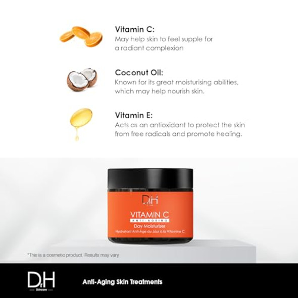Skin Chemists Dr H Vitamin C Anti-Ageing Day Moisturiser 60Ml - Illuminate Your Day With Age-Defying Radiance - Enhance Skin Vitality Combat Signs Of Aging & Achieve A Youthful Complexion Skin Chemists Dr H Vitamin C Anti-Ageing Day Moisturiser 60Ml - Illuminate Your Day With Age-Defying Radiance - Enhance Skin Vitality Combat Signs Of Aging & Achieve A Youthful Complexion