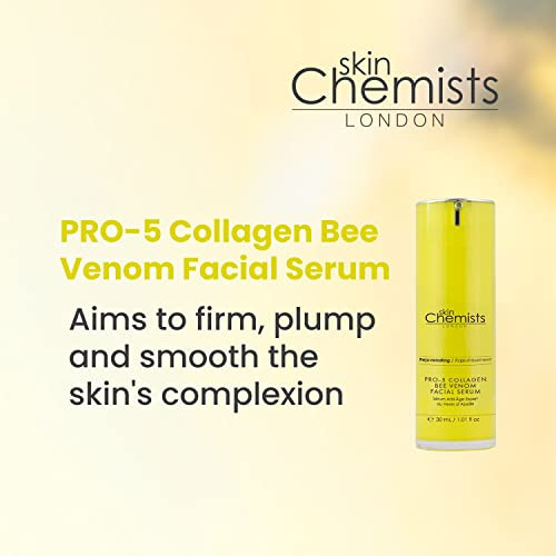Skin Chemists London Pro-5 Collagen Bee Venom Facial Serum 1.1 Ounce