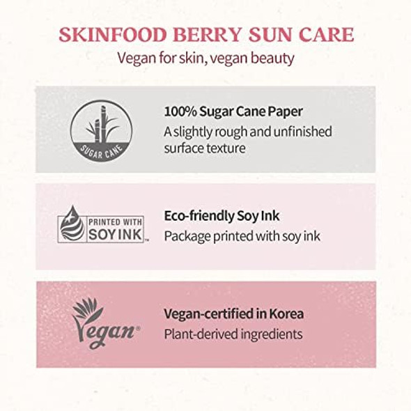 Skin Food Since 1957 Berry Glowing Sun Cream Spf 50+ Pa++++ 1.69 Fl Oz (50 Ml)