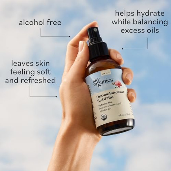 Sky Organics - Rosewater Facial Mist & Indian Healing Clay