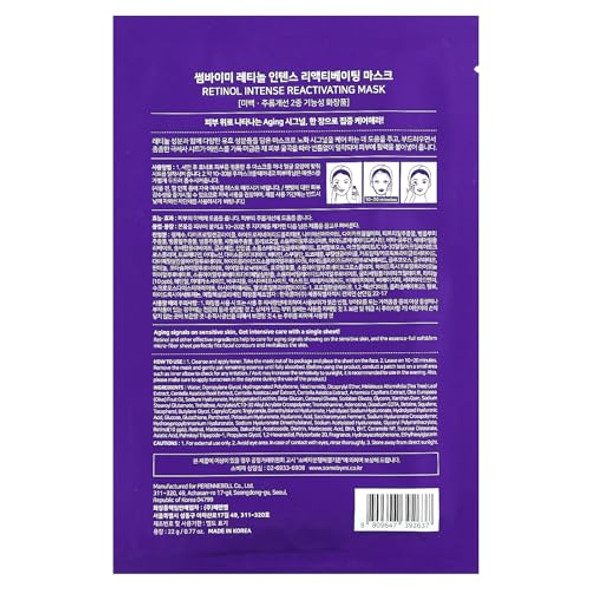 Some By Mi Retinol Intense Reactivating Beauty Mask 1 Sheet Mask 0.77 Oz (22 G) Some By Mi Retinol Intense Reactivating Beauty Mask 1 Sheet Mask 0.77 Oz (22 G)