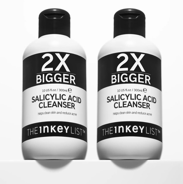 The Inkey List Supersize Salicylic Acid Cleanser Duo Clear