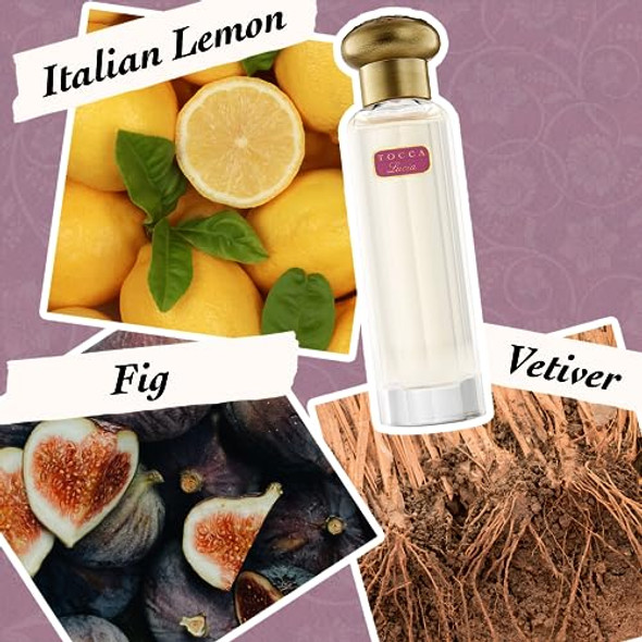 Tocca Lucia Eau De Parfum Set For Women (20Ml + 50Ml) - Fresh Floral Fragrance Featuring Notes Of Italian Lemon Fig And Vetiver