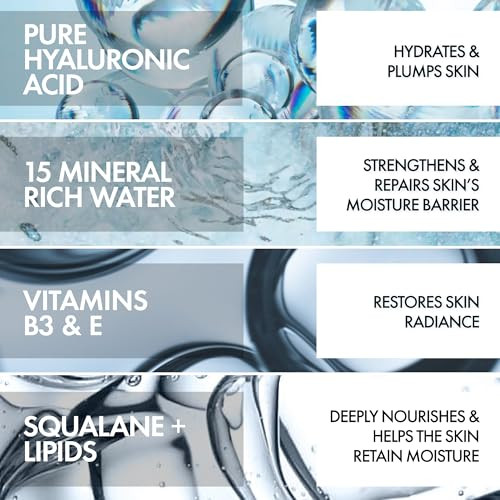Vichy Mineral 89 Rich Cream 100H Moisture Boosting Cream Hydrating Face Moisturizer With Hyaluronic Acid Niacinamide And Lipids Daily Face Moisturizeer With Rich Texture For Dry Skin