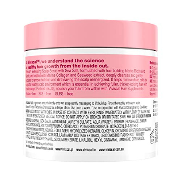 Viviscal Exfoliating Scalp Scrub Clarifying Scrub With Biotin & Keratin Promote Fuller & Healthier Hair Growth Gentle Exfoliating Scalp Treatment 200G (7.05 Oz.)